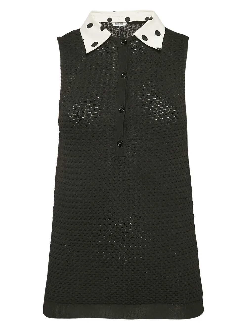 Moschino Pre-Owned knitted sleeveless top | Black | Image 1