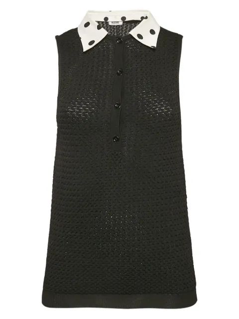 Moschino Pre-Owned توب منسوج بدون أكمام