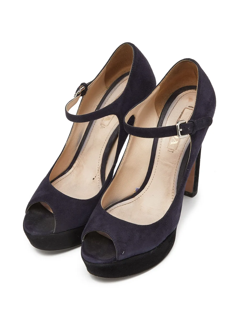 Prada Pre-Owned 145mm suede sandals | Image 2