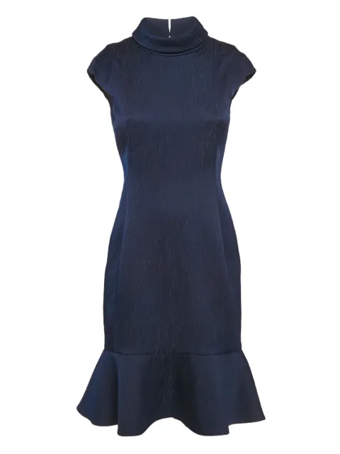 Carolina Herrera Vintage vestido con peplum y cuello falso