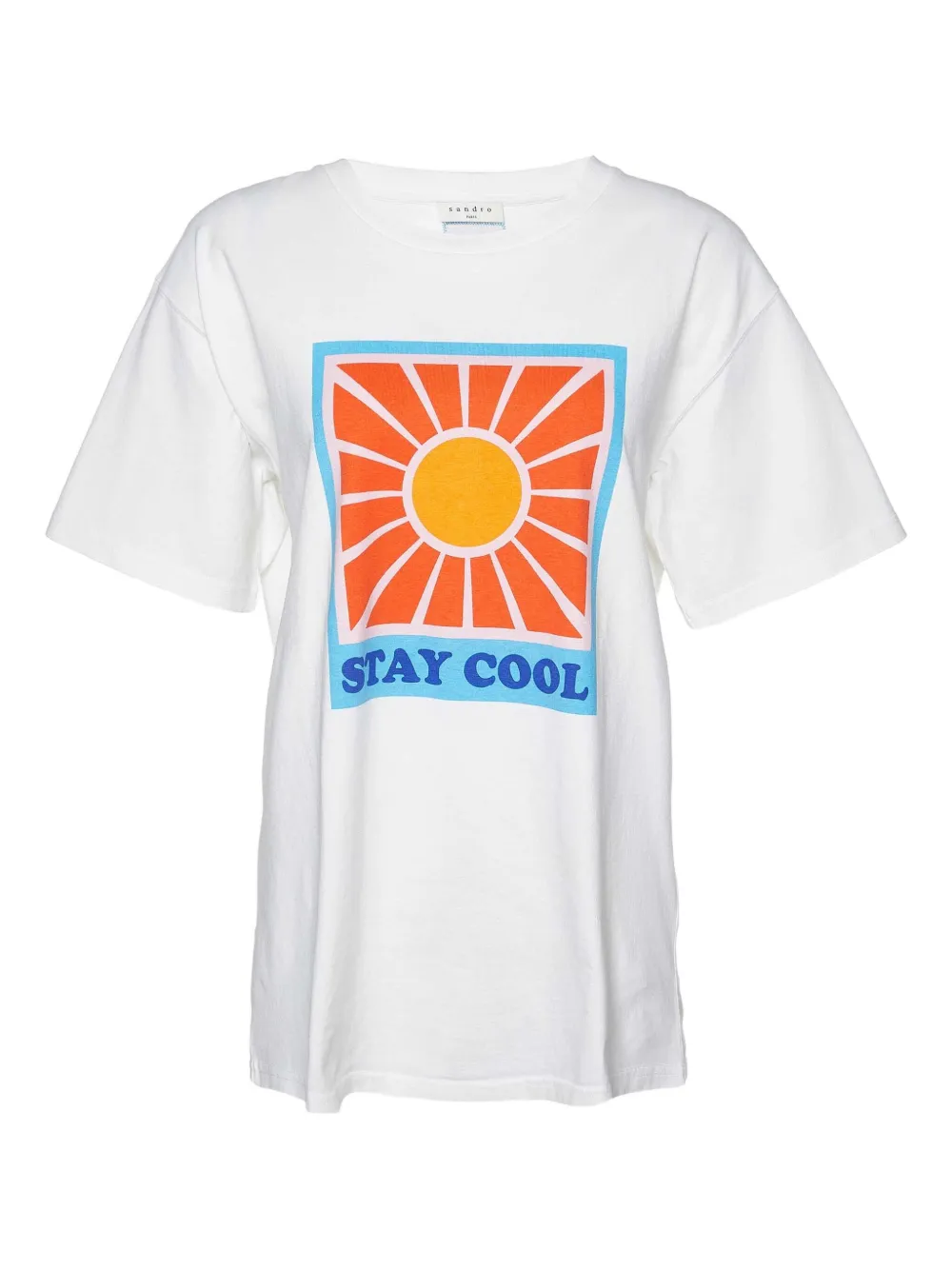 SANDRO pre-owned graphic-print T-shirt | White | Image 1
