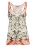 Balmain Pre-Owned graphic-print linen top - Pink