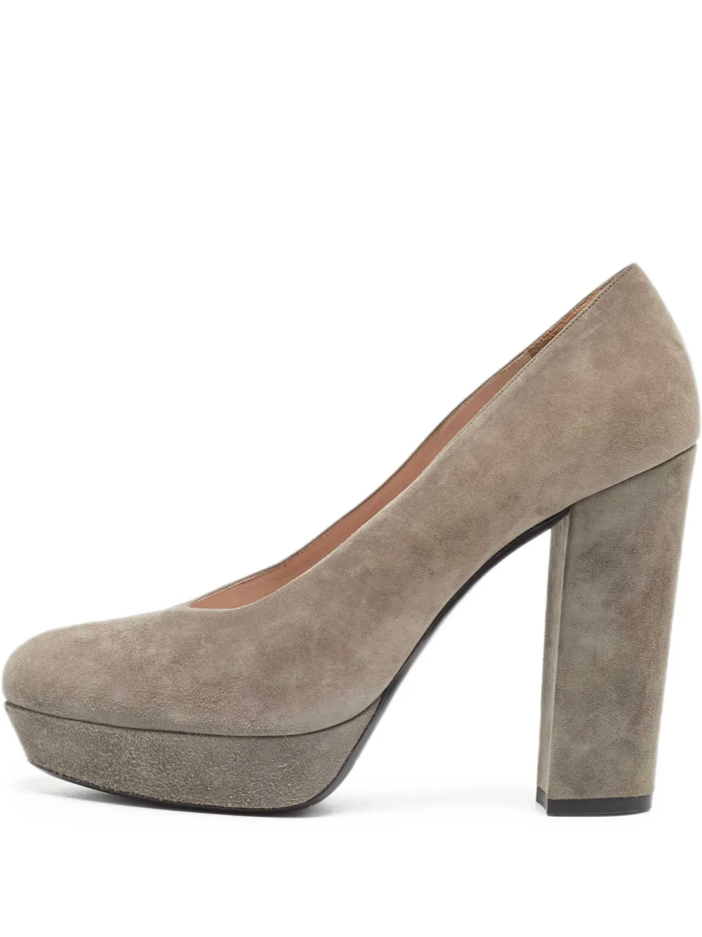 Miu Miu Pre-Owned 130mm platform pumps | Grey | Image 1