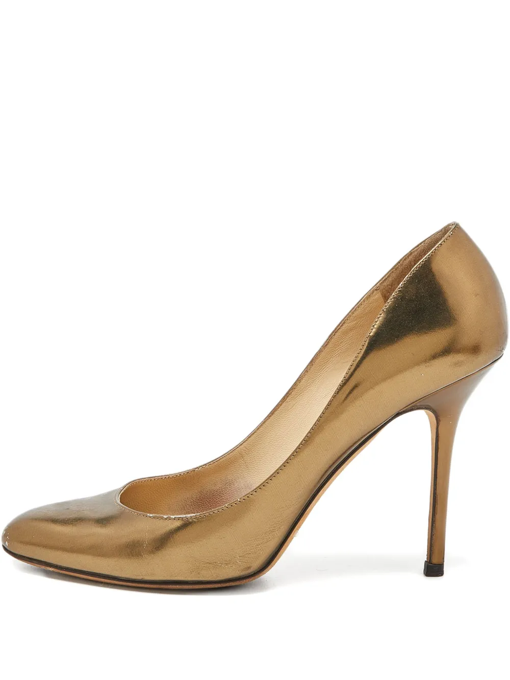 Jimmy Choo Pre-Owned zapatillas Gilbert con tacón de 100mm | dorado | Image 1