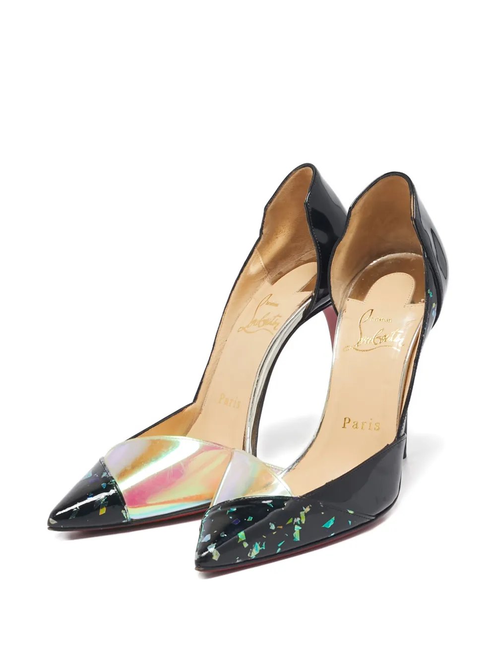 Christian Louboutin Pre-Owned zapatillas Tac Clac con tacón de 100mm | Image 2