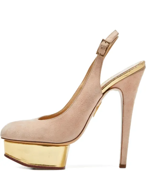 Charlotte Olympia Pre-owned 150mm slingback pumps