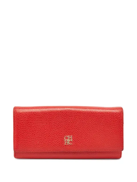 Carolina Herrera Vintage pre-owned leather flap wallet