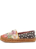 Dolce & Gabbana Pre-Owned floral polka-dot espadrilles - Grey
