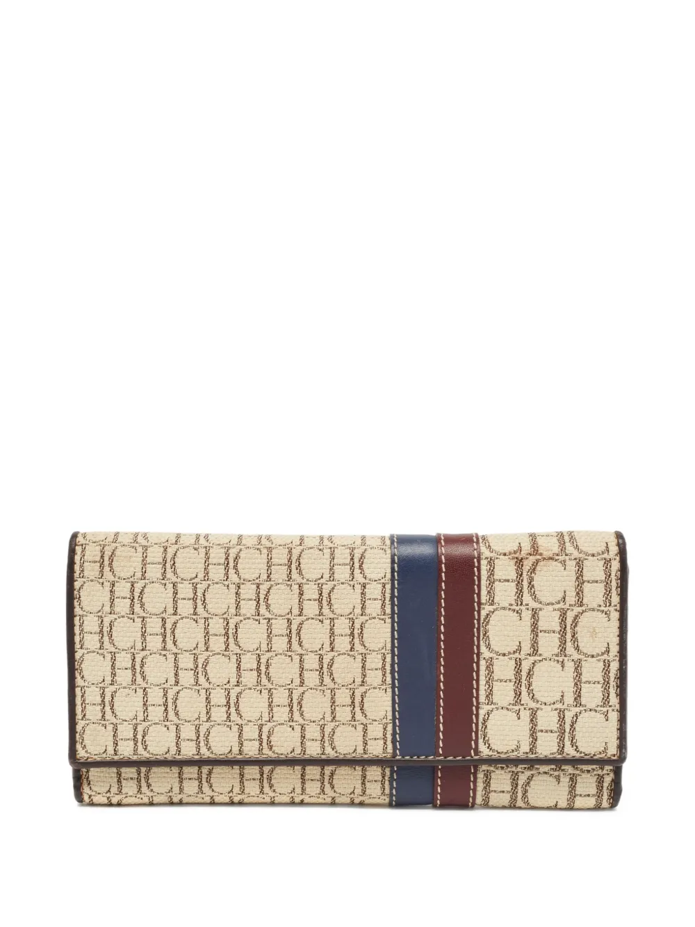 Carolina Herrera Vintage monogram-pattern wallet | Neutrals | Image 1