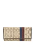 Carolina Herrera Vintage monogram-pattern wallet - Neutrals