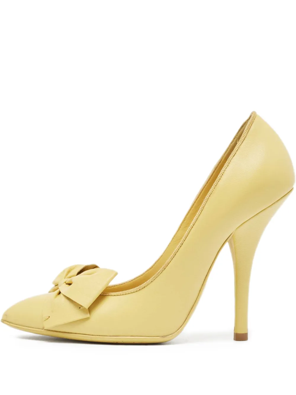Bottega Veneta Pre-Owned 110mm Primerose pumps | Yellow | Image 1