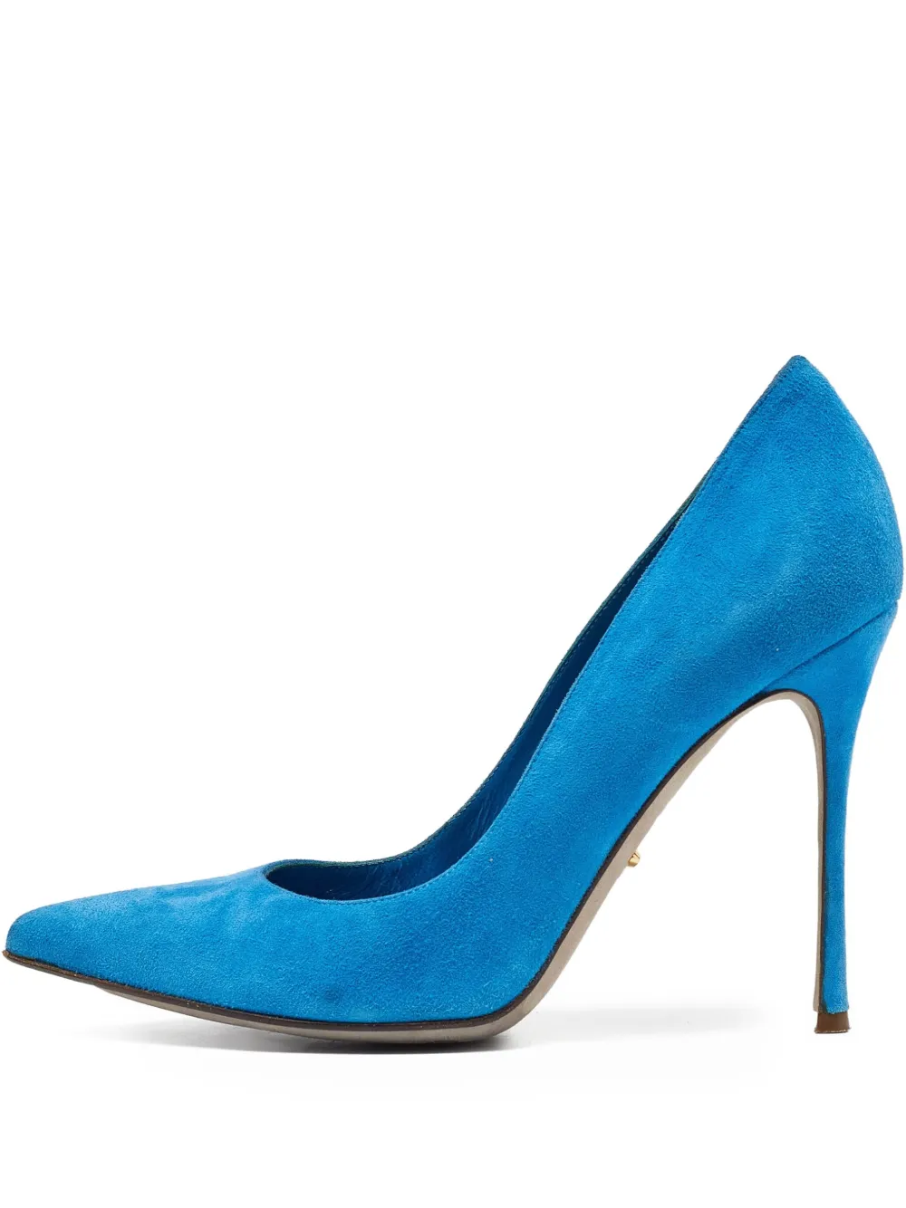 Sergio Rossi Vintage 110mm suede leather pumps | Blue | Image 1