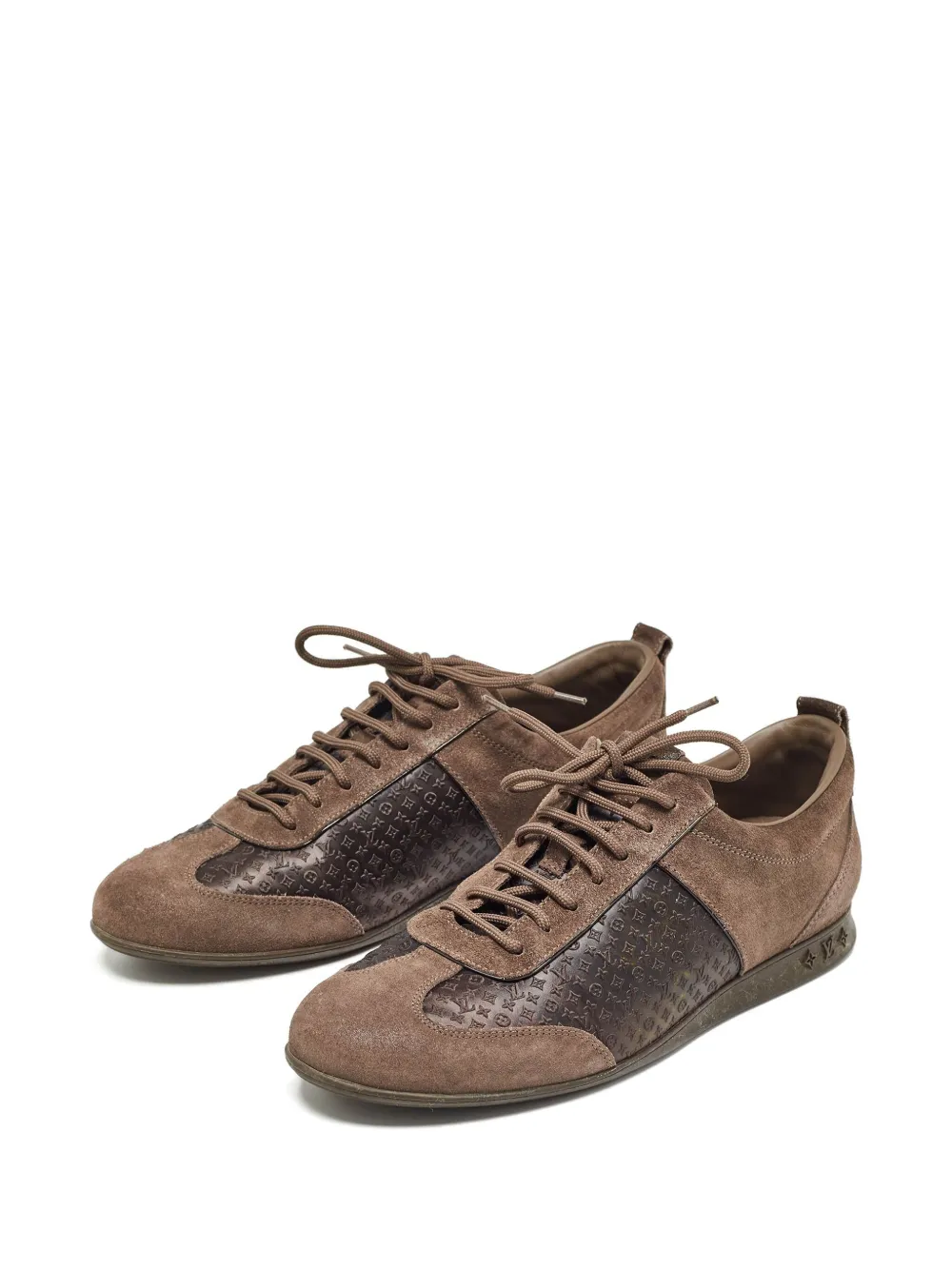 Louis Vuitton Pre-Owned Sneakers met monogram - Bruin