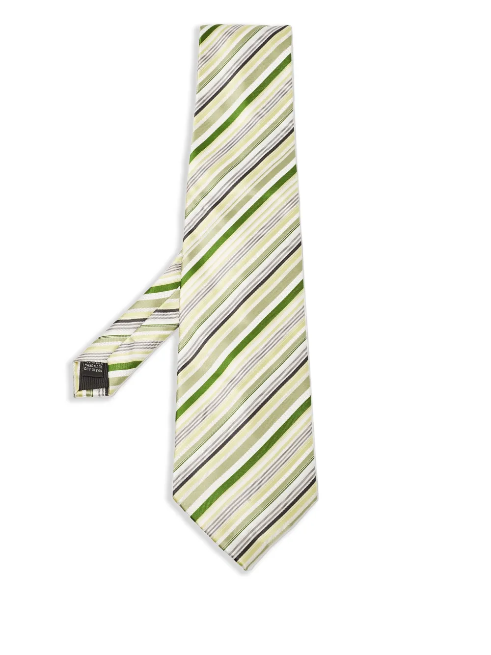 BOSS corbata de seda con rayas estampadas | verde | Image 1