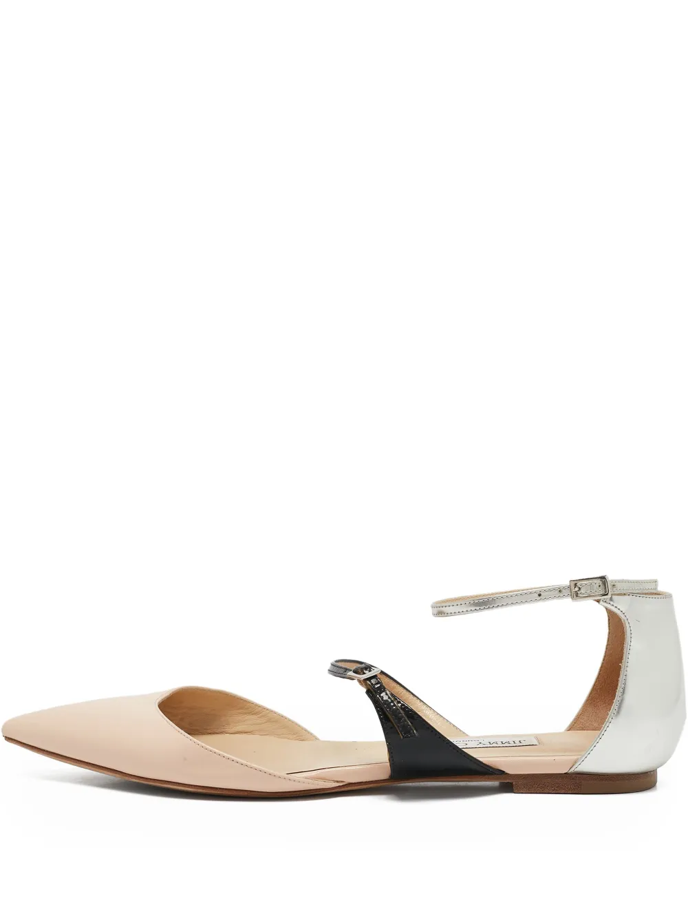 Jimmy Choo Pre-Owned leather flat pumps | Neutrals | Image 1