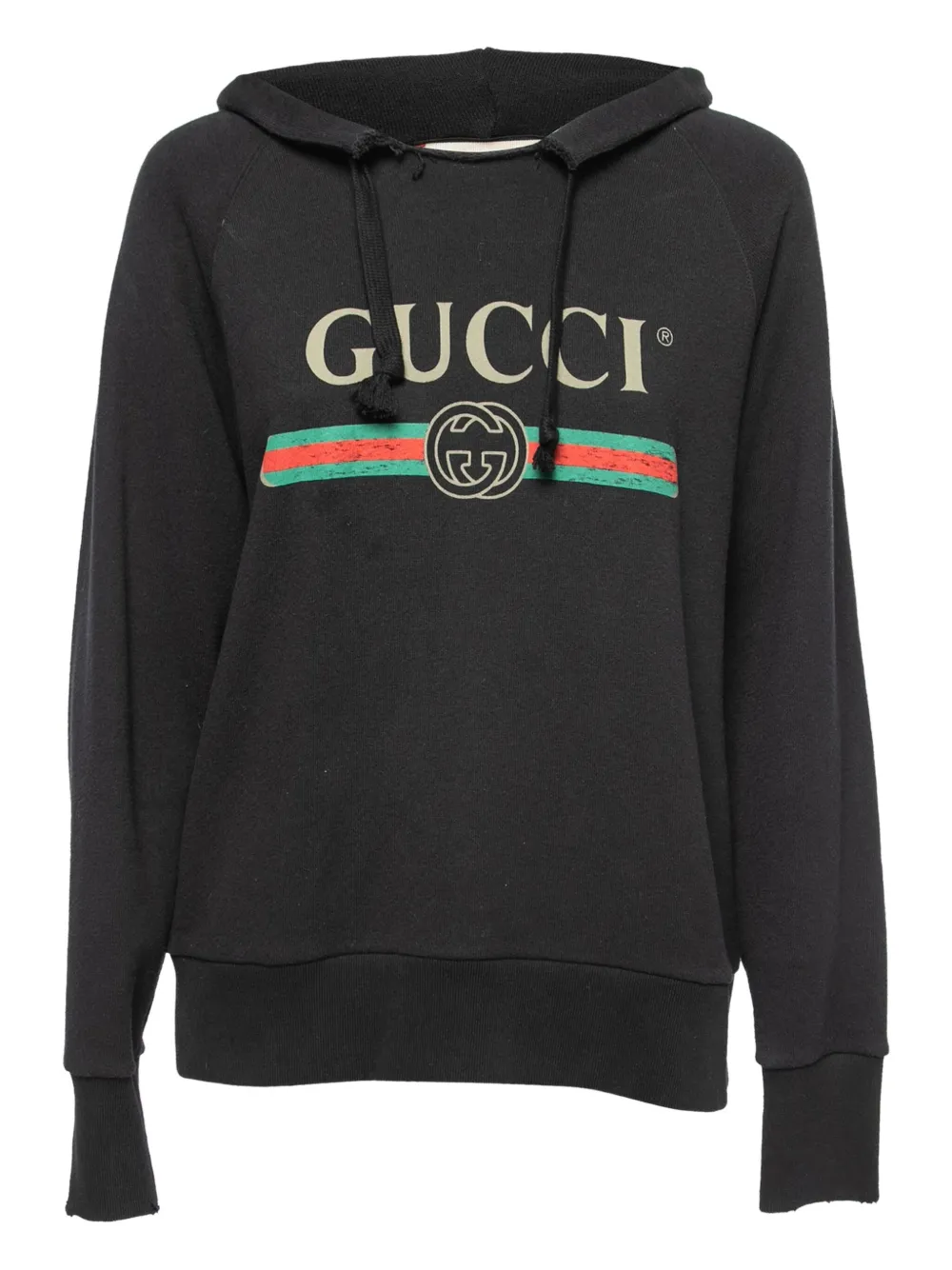 Gucci Pre-Owned embroidered hoodie | Black | Image 1