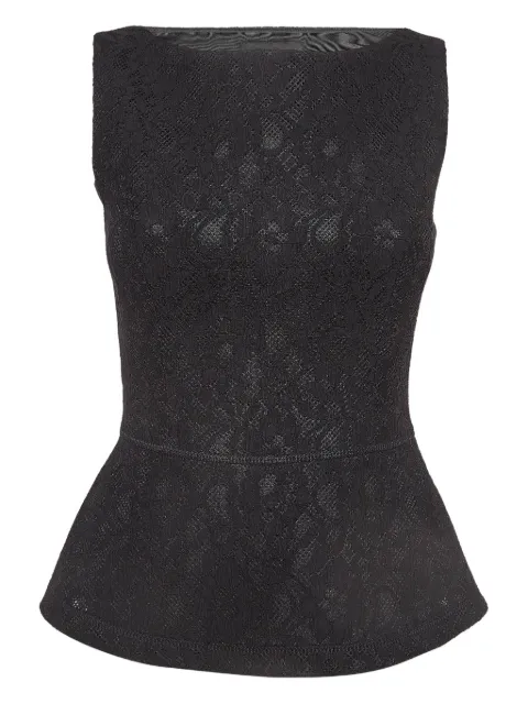 Moschino Pre-Owned floral lace top
