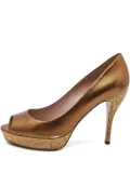Gucci Pre-Owned 2024 110mm metallic pumps - Brown