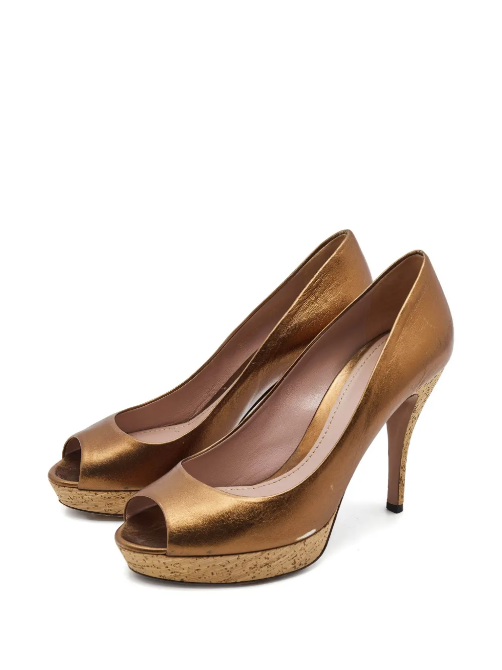 Gucci Pre-Owned 2024 110 mm metallic pumps - Bruin