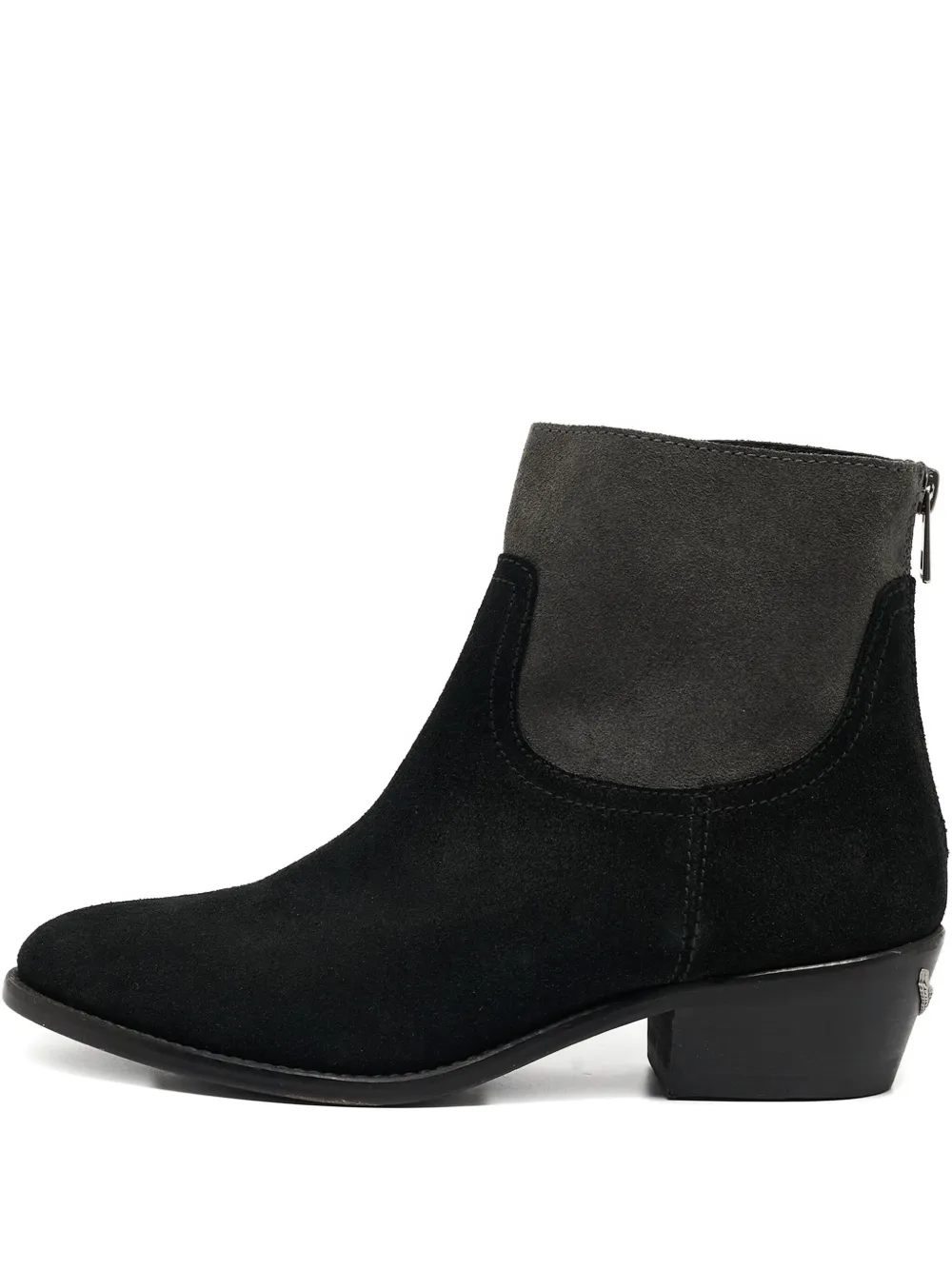 Pre-owned Zadig & Voltaire 2024  Suede Zip Ankle Boots