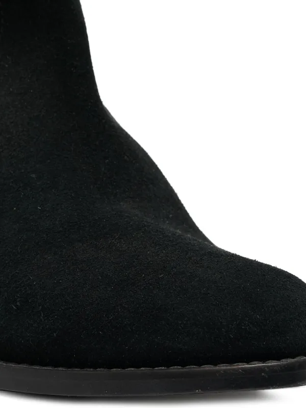 Zadig&Voltaire 2024 pre-owned Suede Zip Ankle Boots | Black