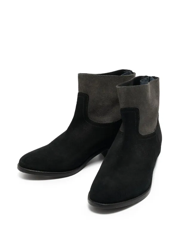 Zadig&Voltaire 2024 pre-owned Suede Zip Ankle Boots | Black