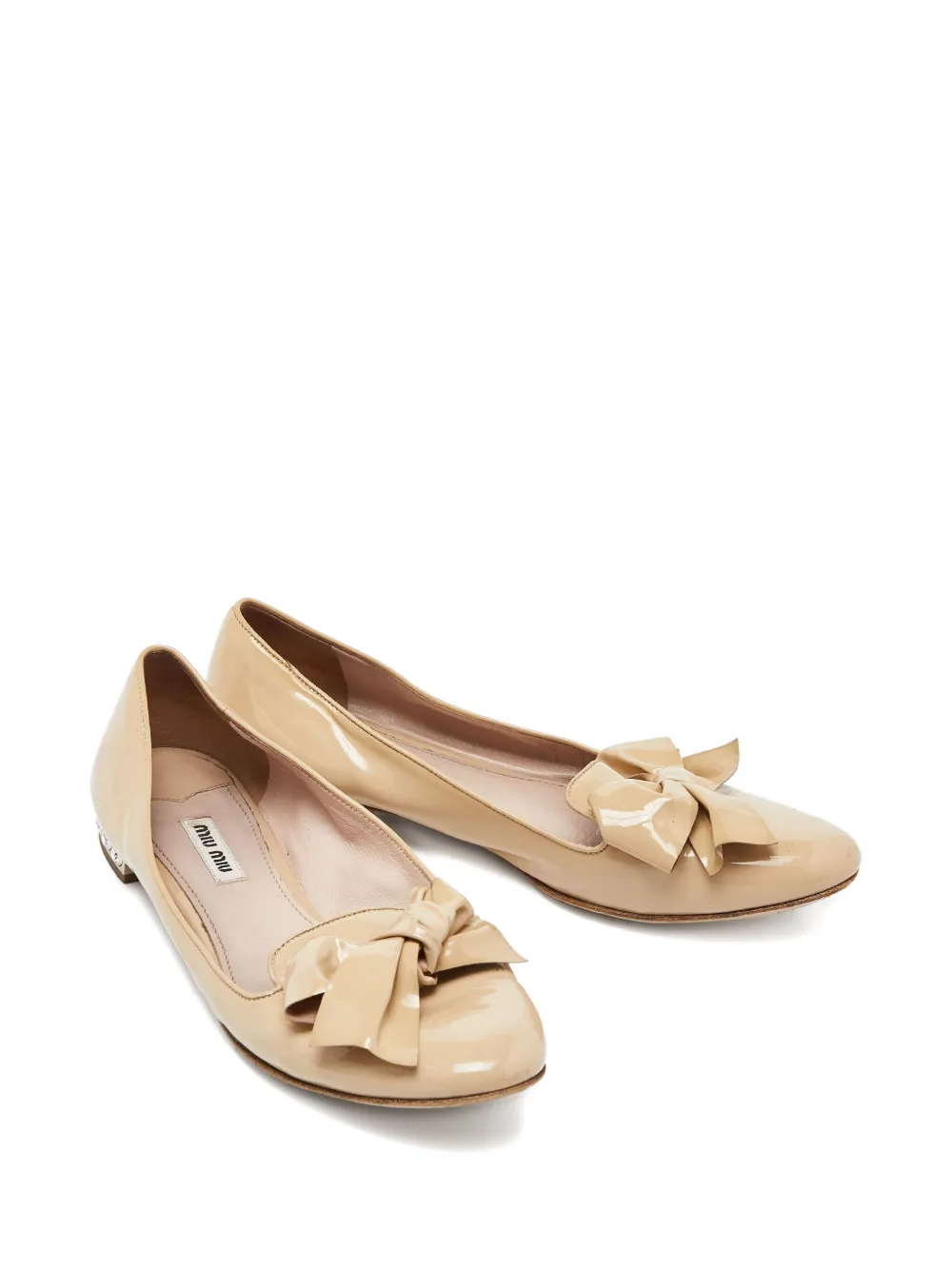 Miu Miu Pre-Owned bow-embellished ballet flats | Image 2
