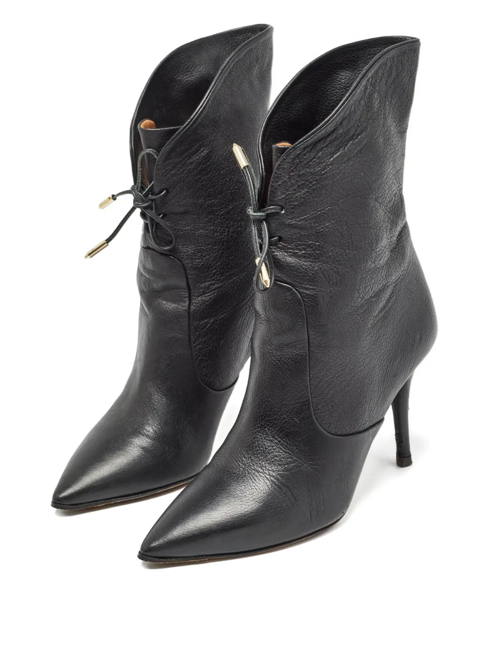 Aquazzura 85mm pointed-toe leather ankle boots | Image 2
