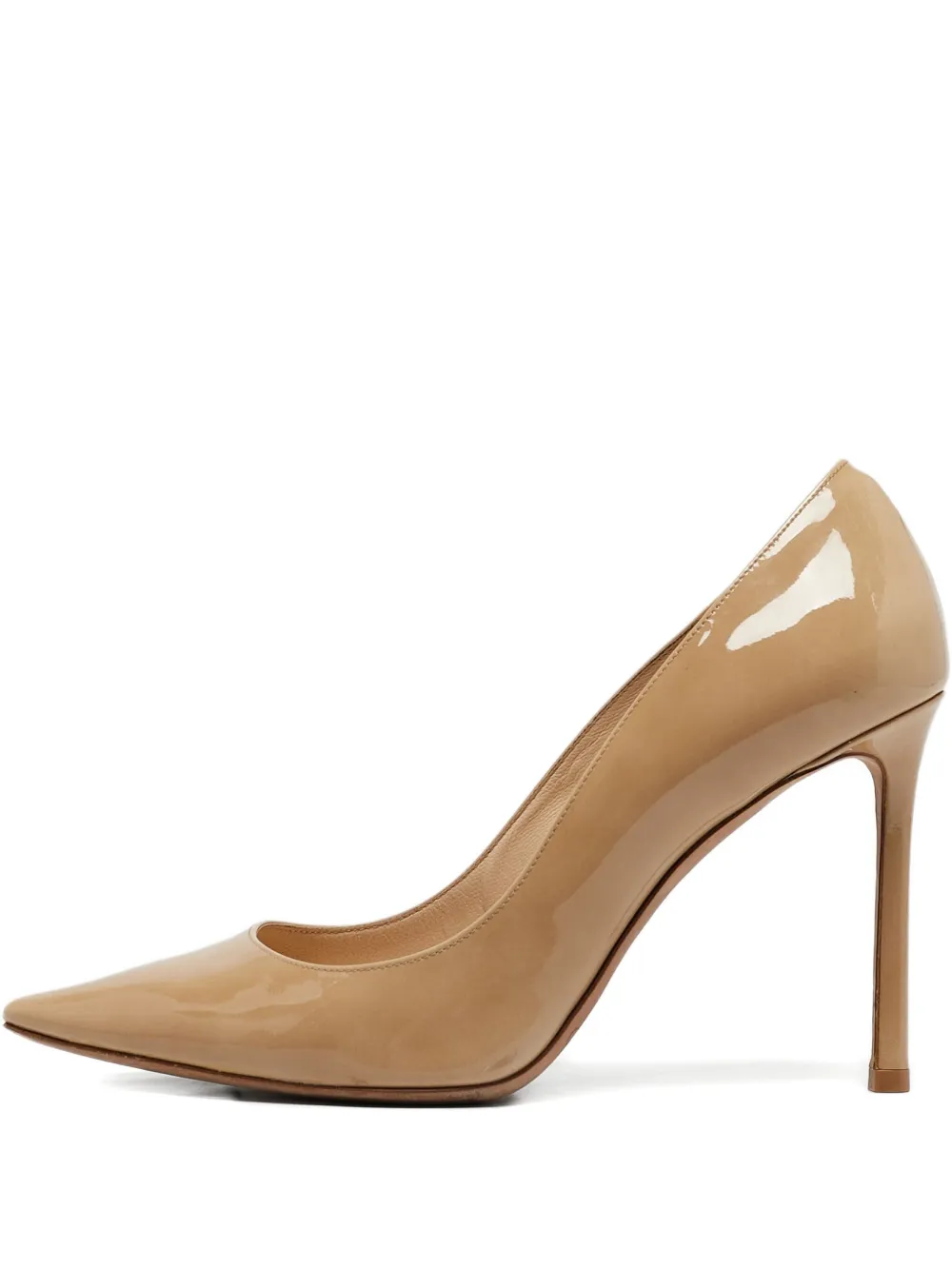 Pre-owned Jimmy Choo 100mm Leather Heeled Pumps