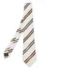 Ermenegildo Zegna Vintage diagonal-stripe tie - Neutrals