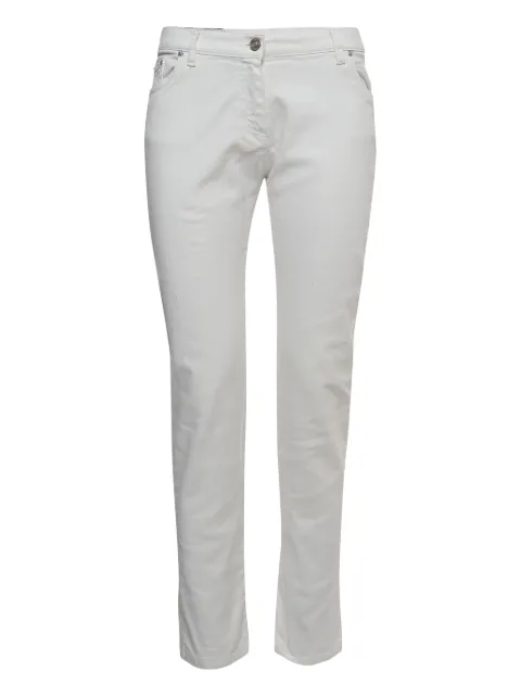 Kenzo Pre-Owned logo-patch jeans