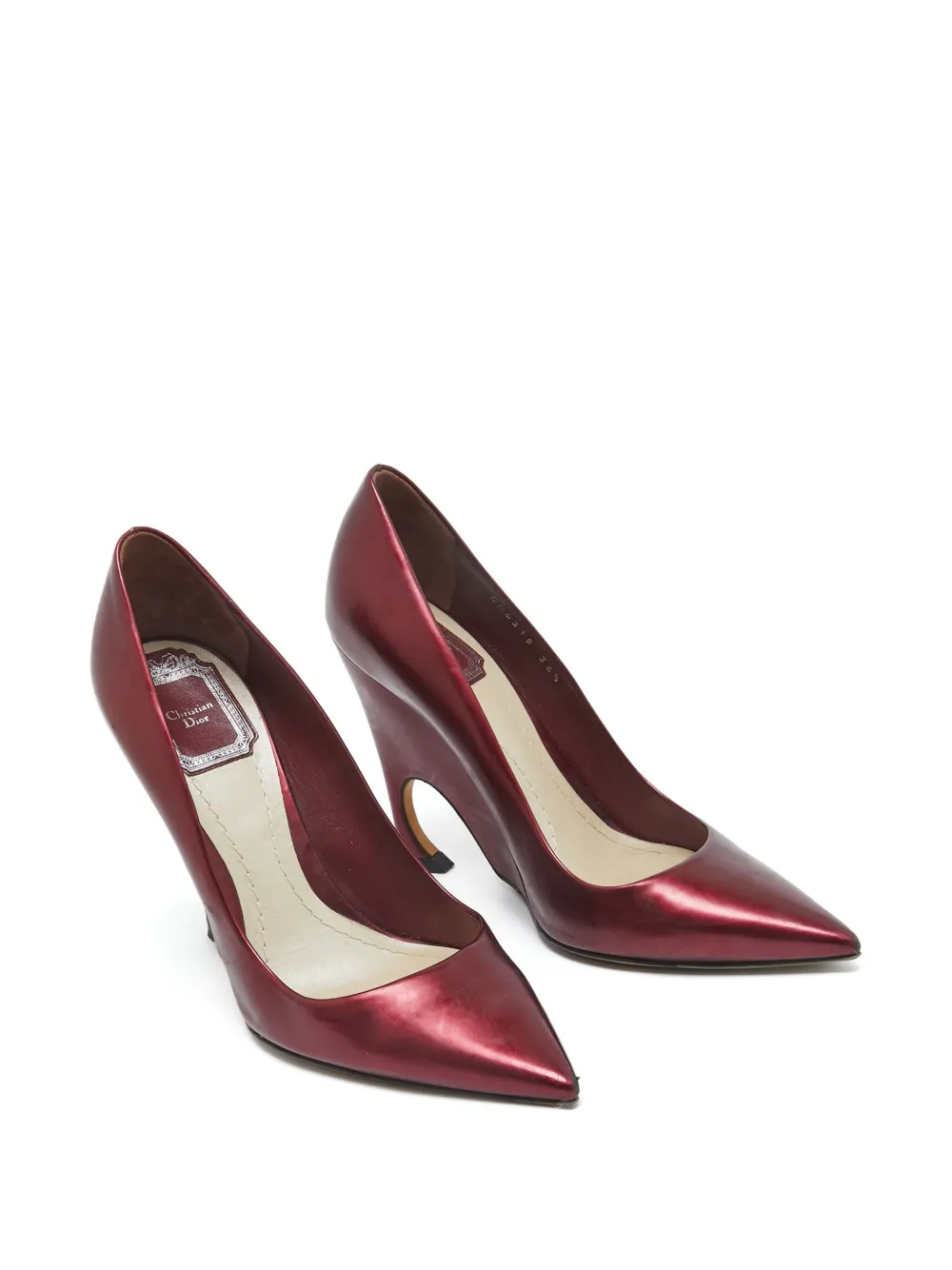 Christian Dior Pre-Owned 100 mm leren pumps met hakken - Rood