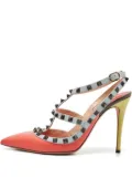Valentino Garavani Pre-Owned 115mm Rockstud pumps - Orange
