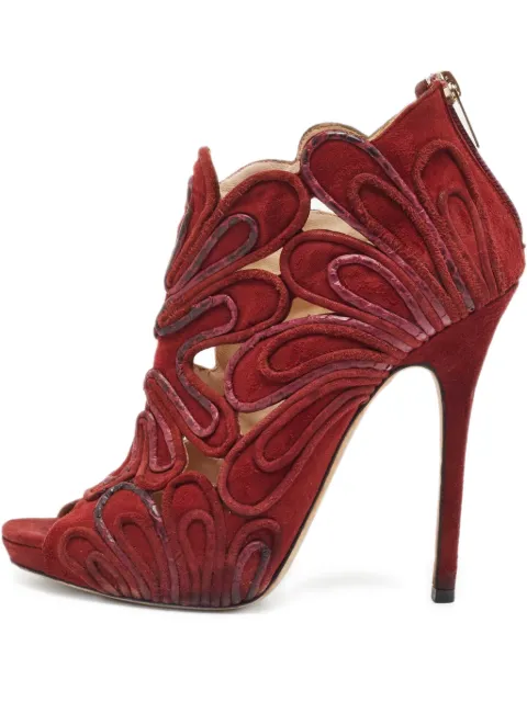 Jimmy Choo Pre-Owned 135mm Kalipso open-toe ankle boots