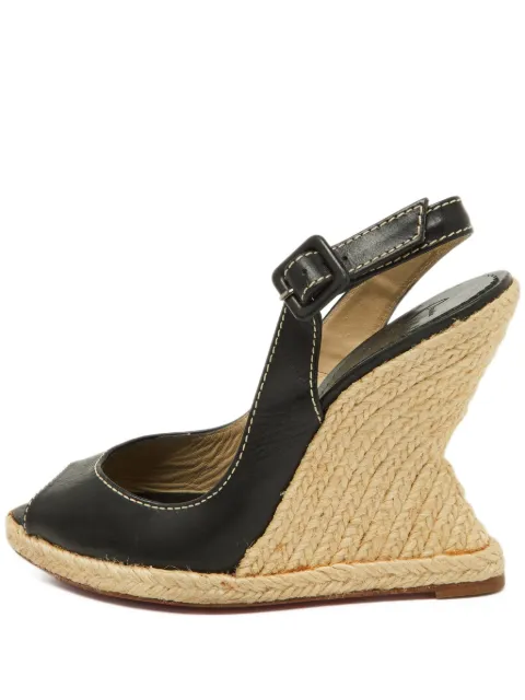 Christian Louboutin Pre-Owned alpargatas con peep-toe