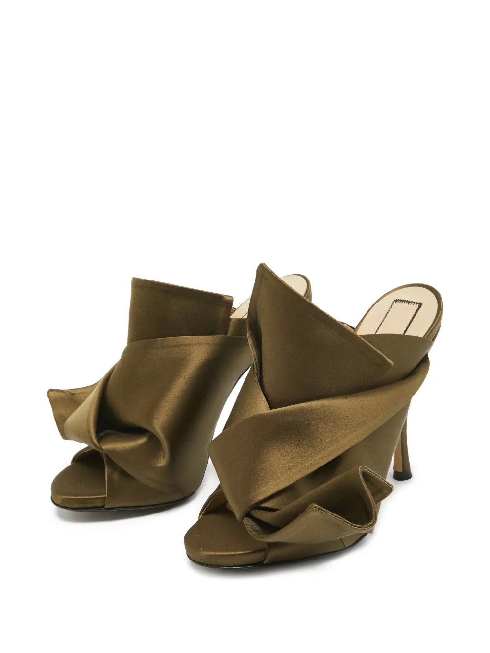 Nº21 pre-owned 120mm Raso ruffled open-toe sandals | Image 2