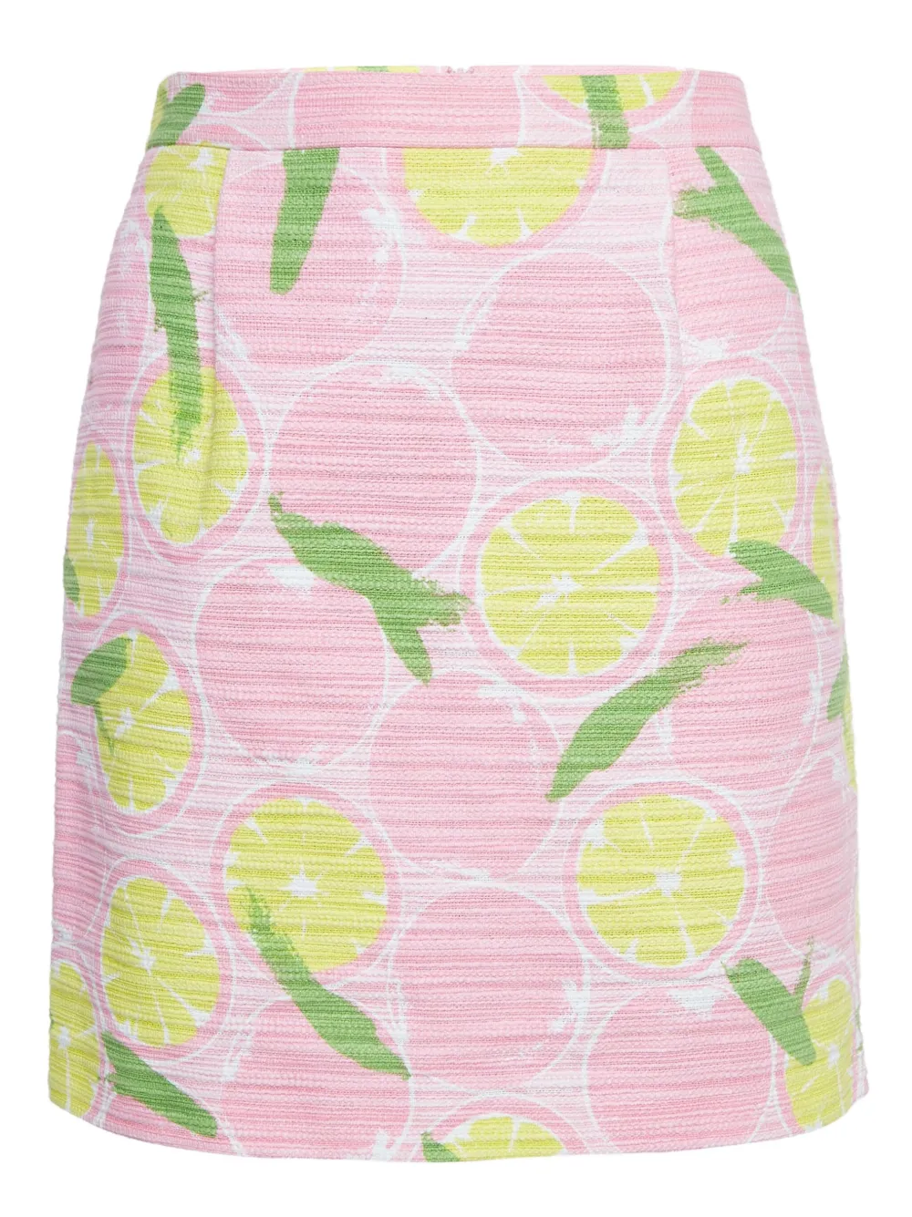 Moschino Pre-Owned lemon-print midi skirt | Pink | Image 1