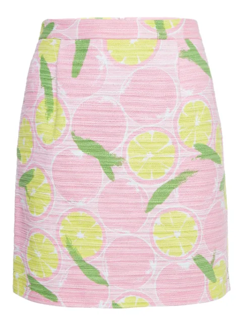 Moschino Pre-Owned lemon-print midi skirt