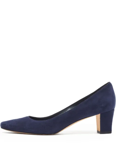 Manolo Blahnik pre-owned 50mm Okkatopla suede pumps