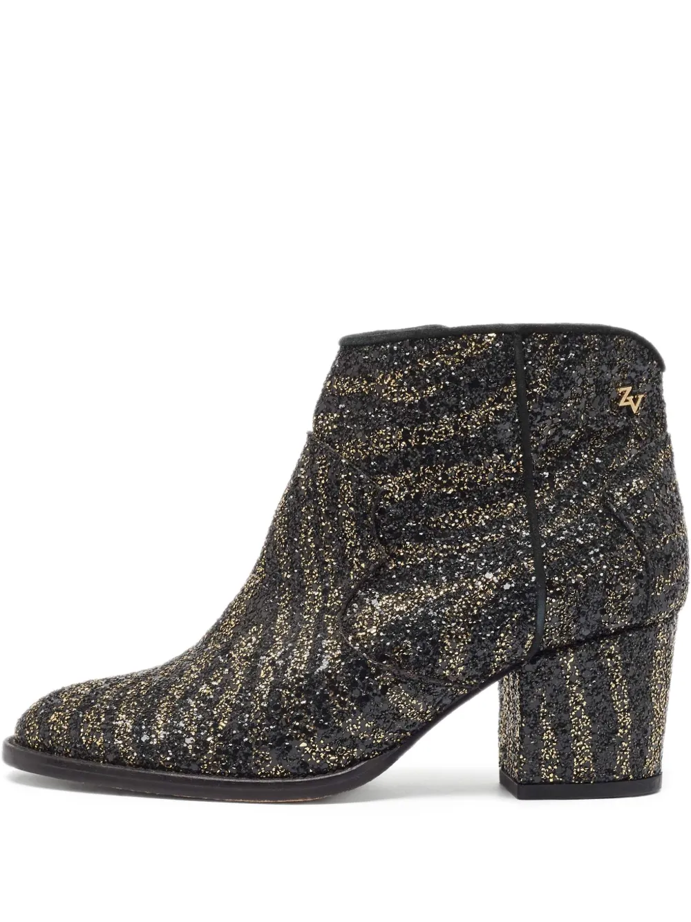 Zadig&Voltaire glitter-embellished block-heel ankle boots