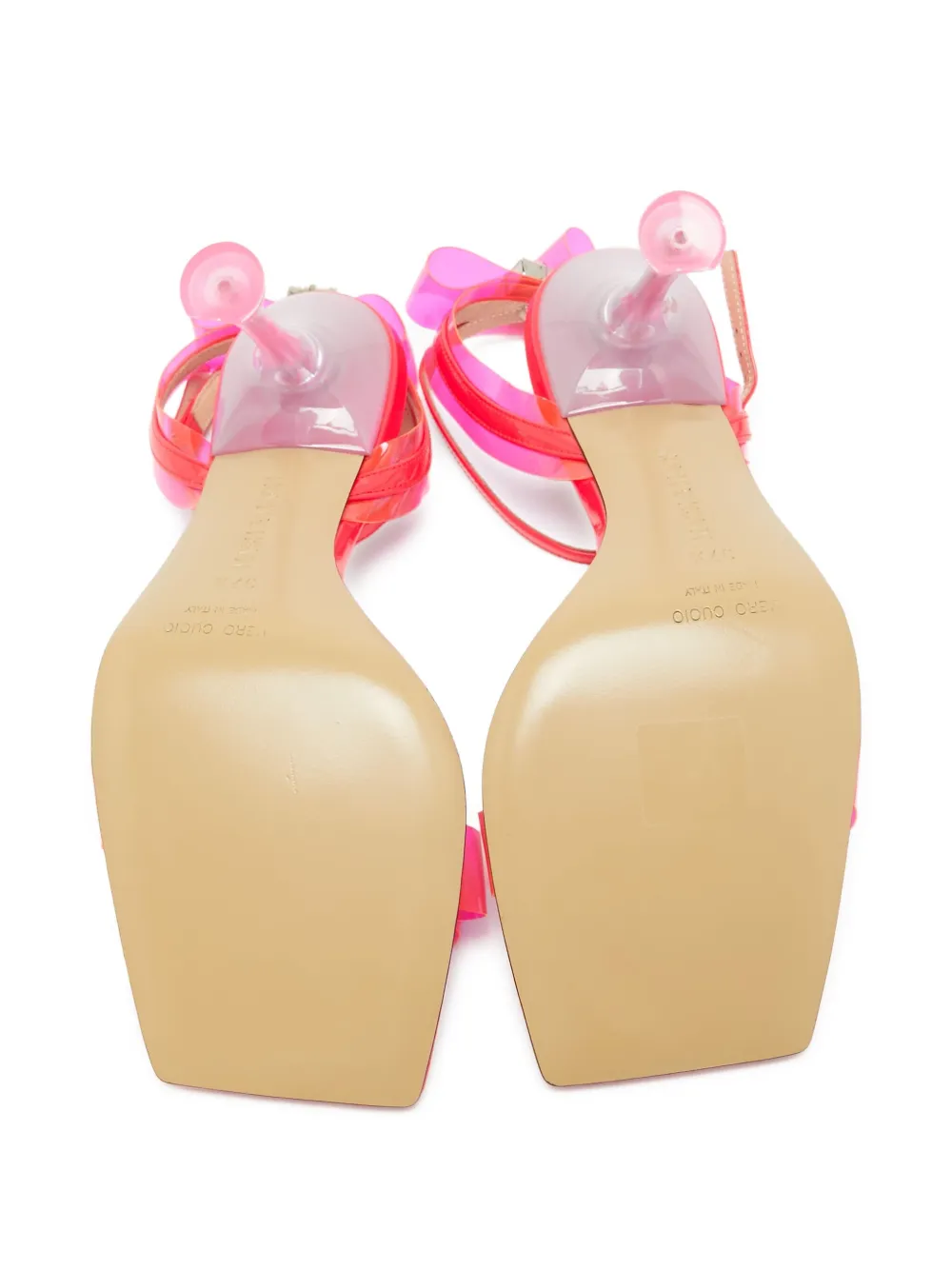 Pre-owned Mach&mach 90mm Translucent-strap Sandals