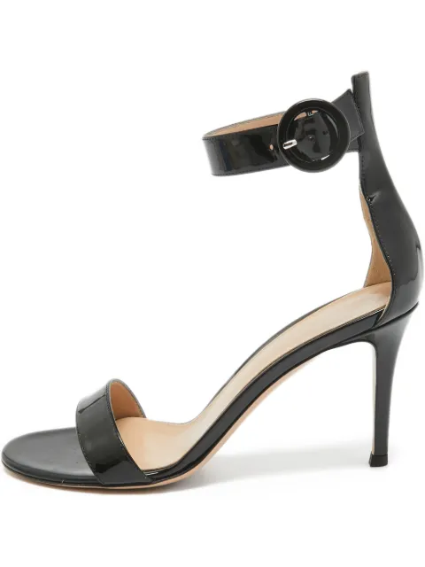 Gianvito Rossi pre-owned 90mm Portofino patent-leather ankle-strap sandals