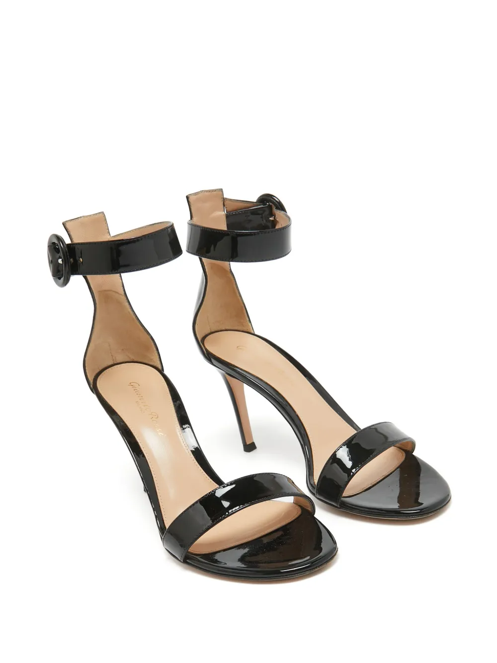 Gianvito Rossi pre-owned 90mm Portofino patent-leather ankle-strap sandals | Image 2