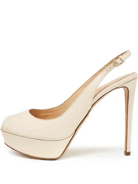 Sergio Rossi pre-owned 120mm peep-toe platform pumps