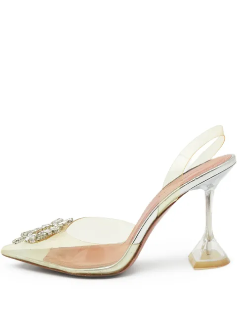 Amina Muaddi pre-owned 100mm Begum crystal-embellished pumps