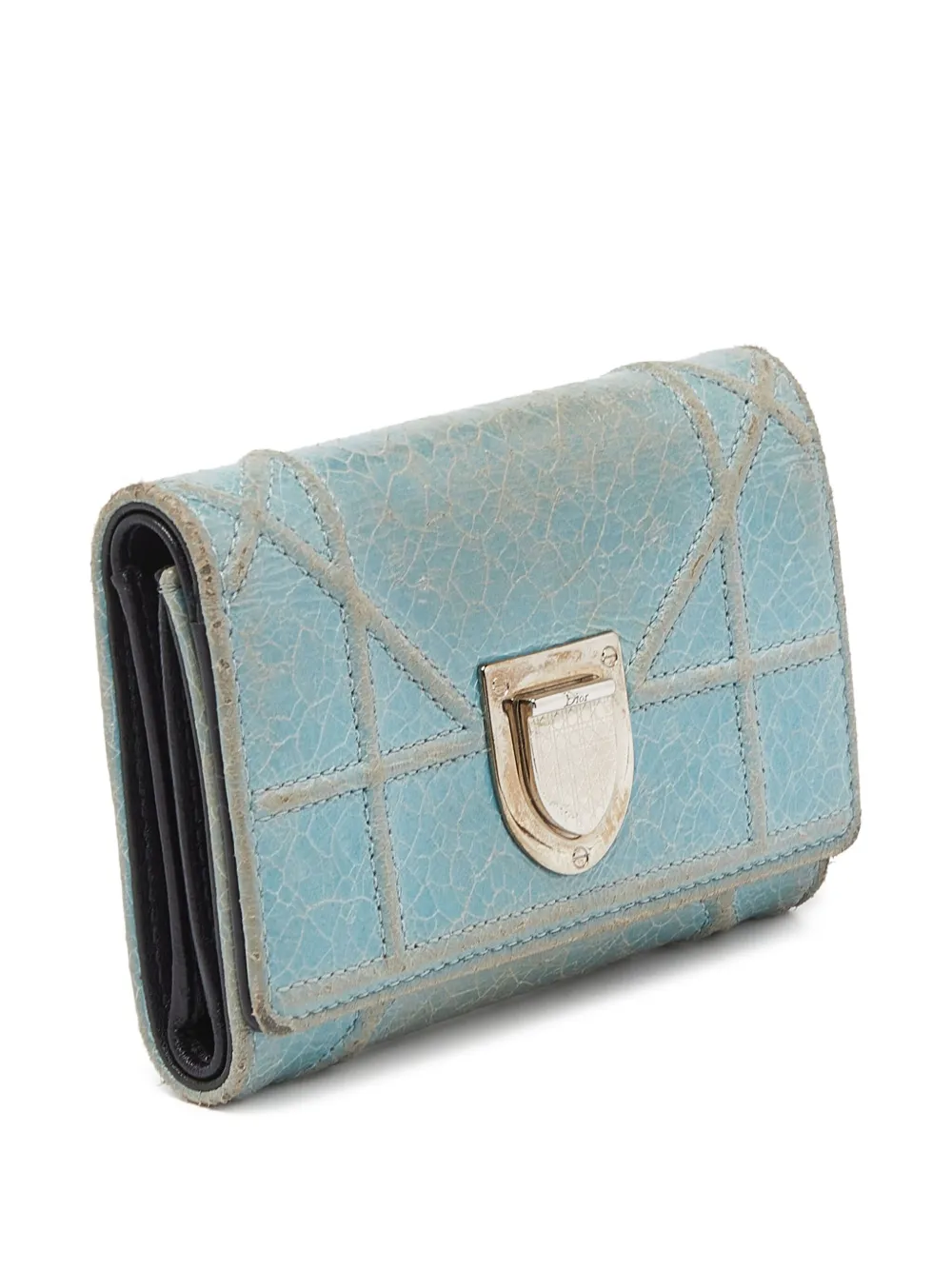 Pre-owned Dior Ama Tri-fold Wallet