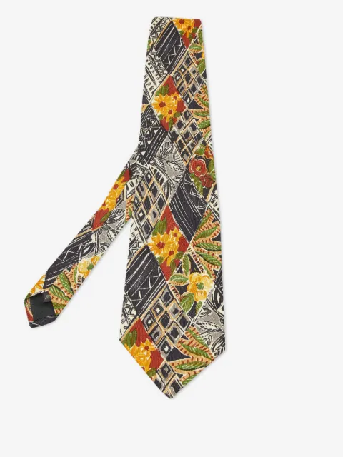 Ermenegildo Zegna Vintage corbata con estampado geométrico