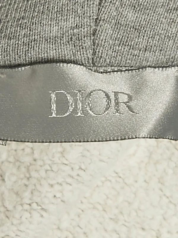 Christian Dior Pre-Owned logo-embroidered Hoodie Grey FARFETCH JO