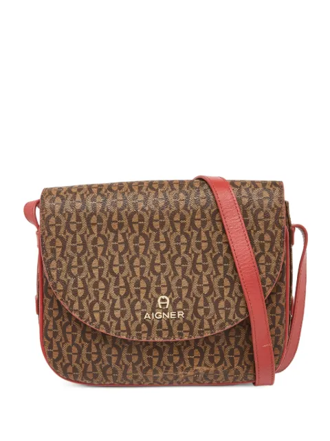 Aigner Vintage Umhängetasche mit Monogramm