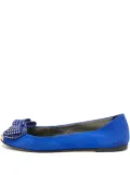 Giuseppe Zanotti Vintage stud-embellished ballerina flats - Blue